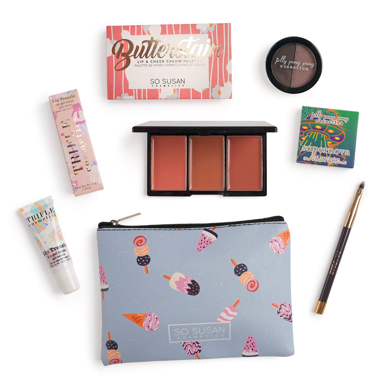 Eco-Chic Canvas Makeup Bag - I Love Unexpected Courage – So Susan Cosmetics