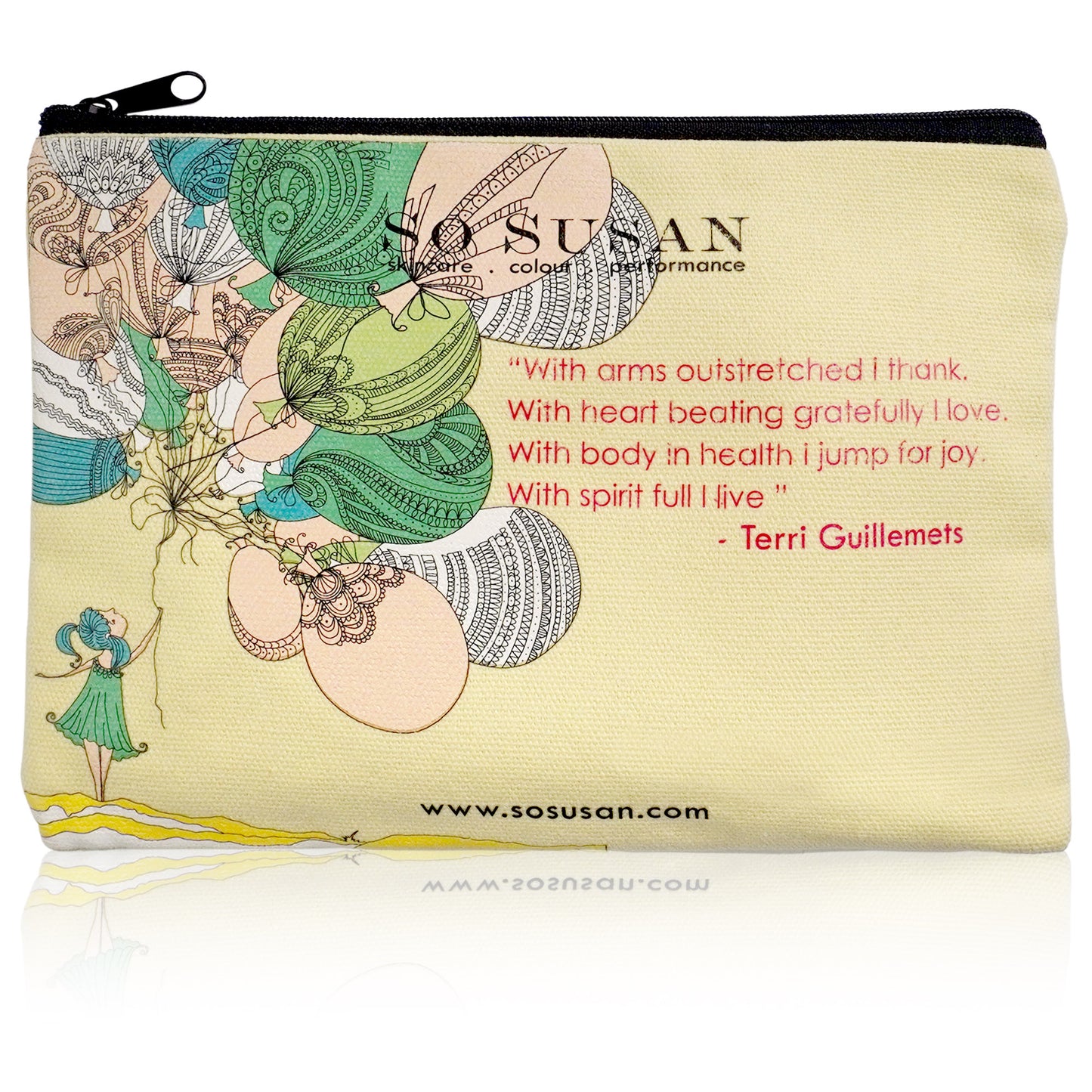 Eco-Chic Canvas Makeup Bag - I Love Every Moment