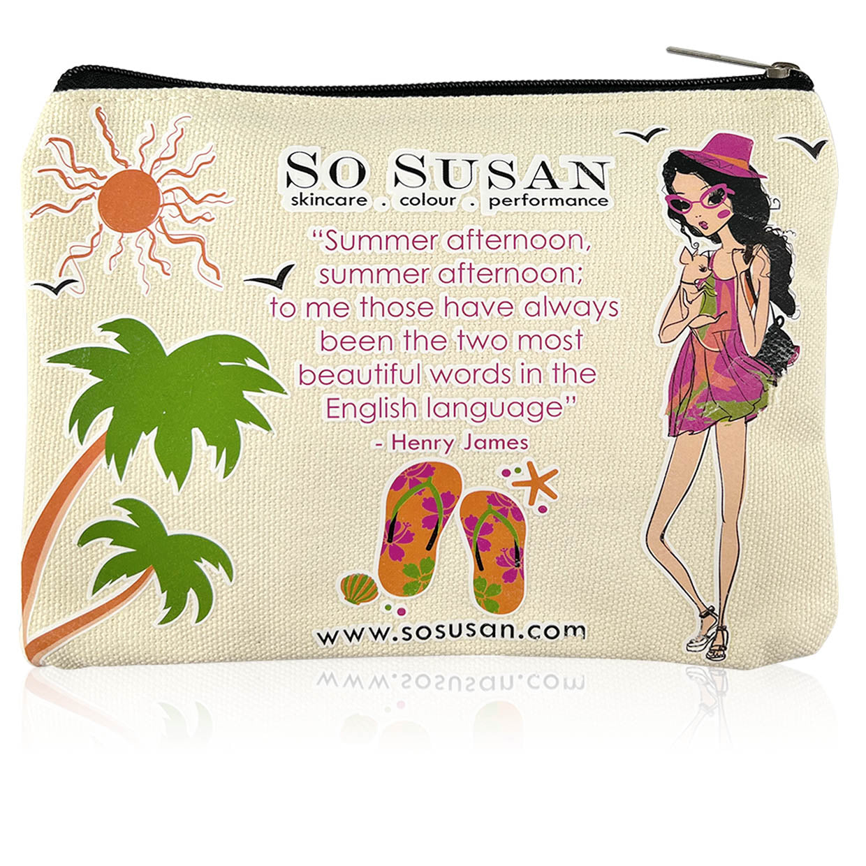 Eco-Chic Makeup Bag - I Love Summer Afternoons
