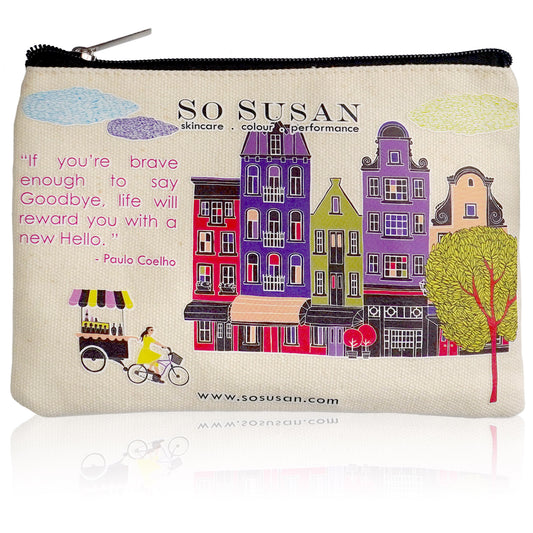 Eco-Chic Canvas Makeup Bag - I Love Fresh Starts