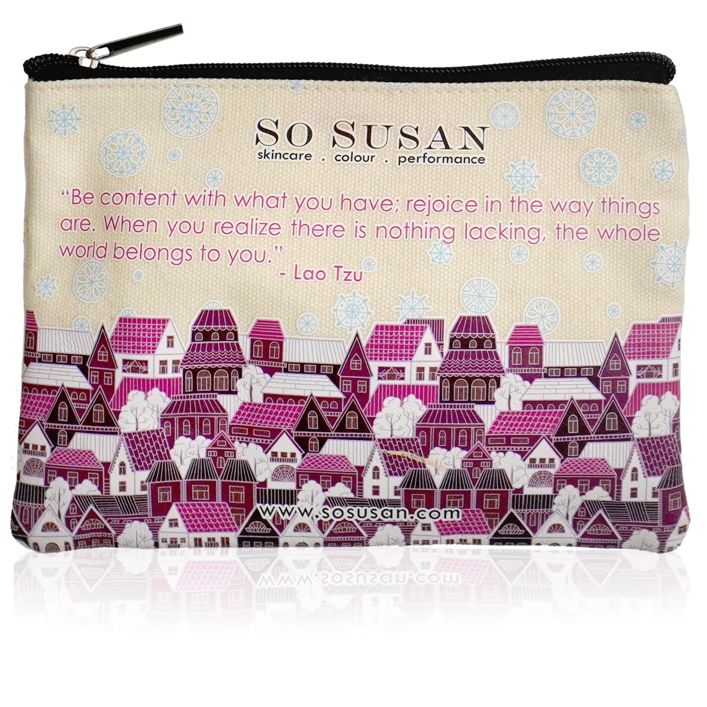 Eco-Chic Canvas Makeup Bag - I Love The Simple Beauty Of Enough