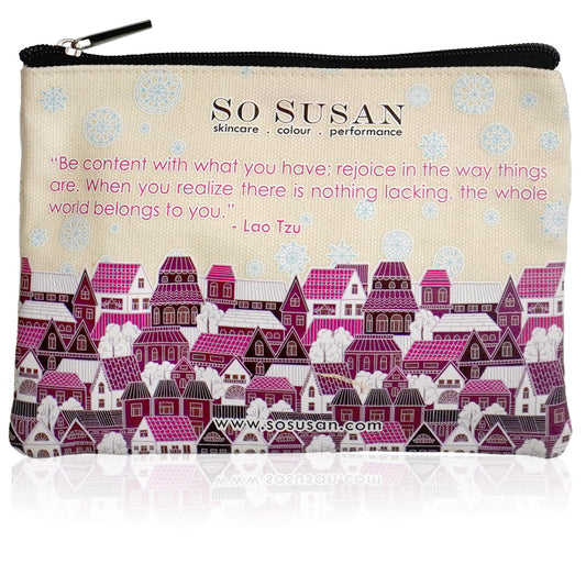 Eco-Chic Canvas Makeup Bag - I Love The Simple Beauty Of Enough
