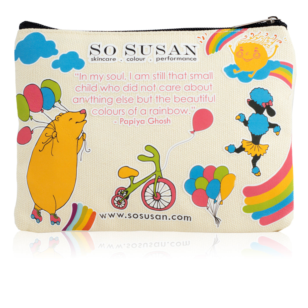 Eco-Chic Makeup Bag - I Love Rainbows